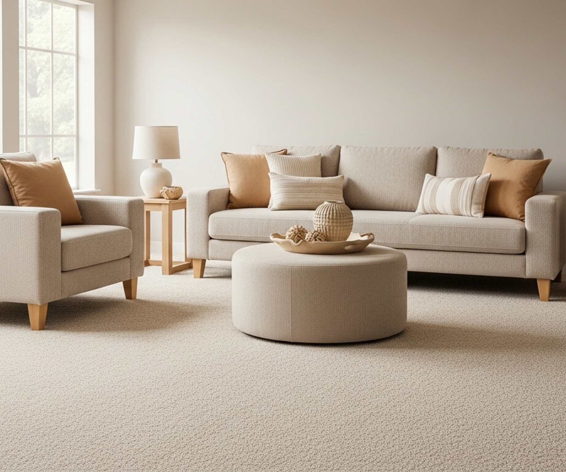 Clean Sofa in cozy living room