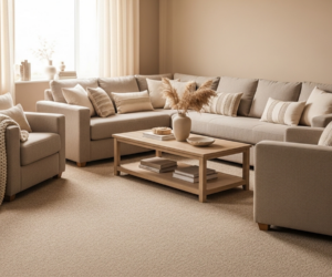 Clean Sofa in cozy living room