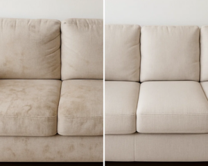 Clean Sofa in cozy living room