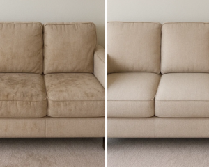 Clean Sofa in cozy living room