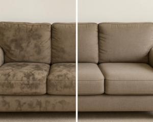Clean Sofa in cozy living room