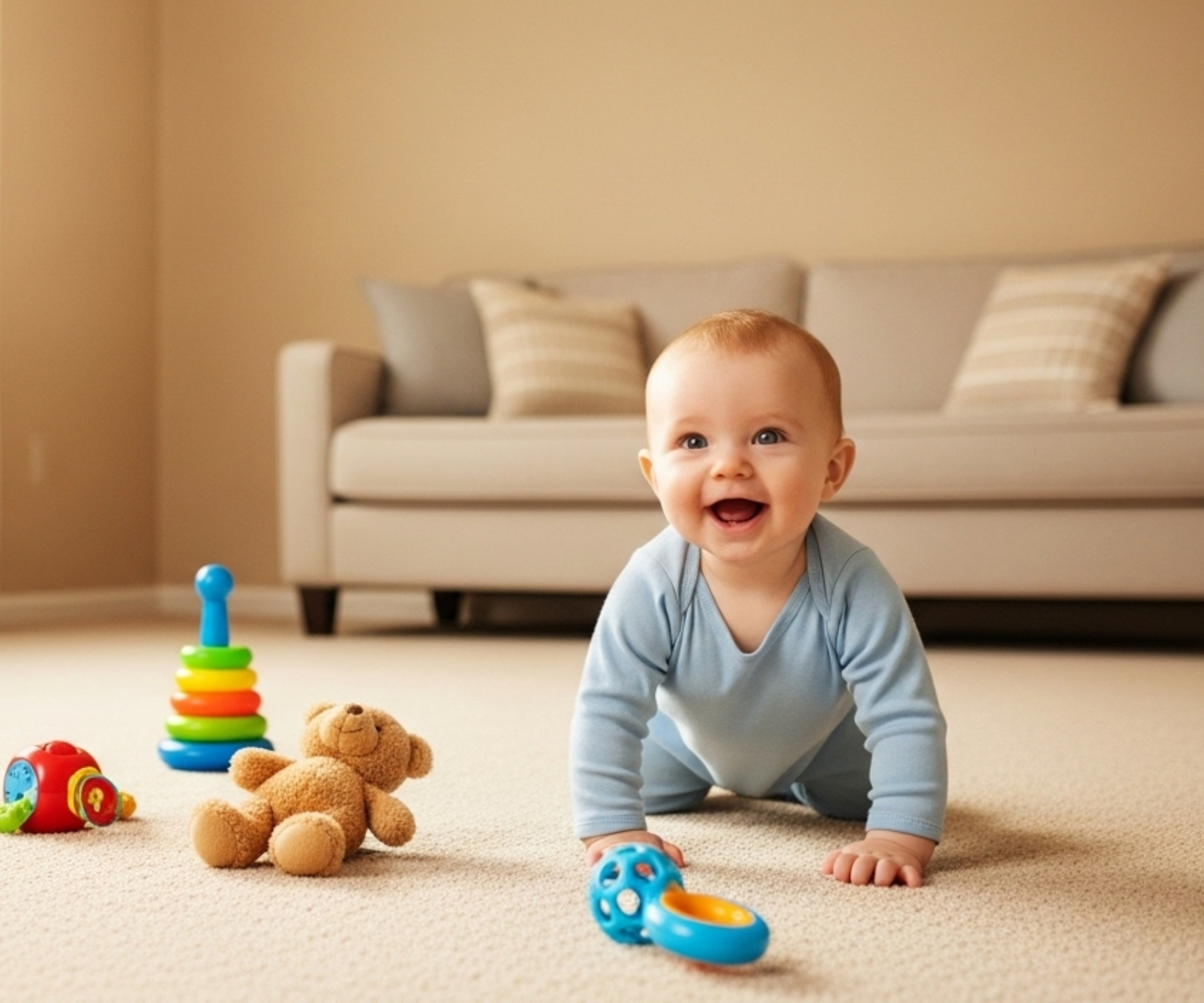 Hypoallergenic Carpet Cleaning, Baby Crawling on Carpet
