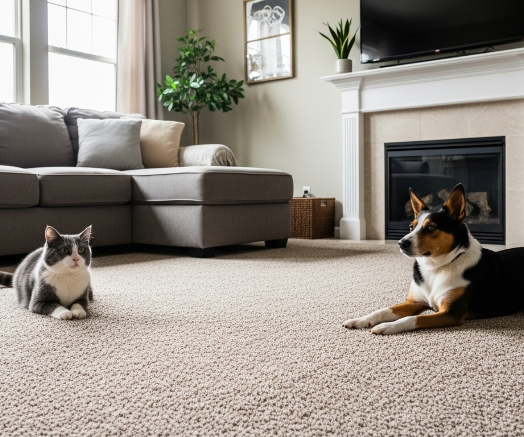 Pet stains on carpet