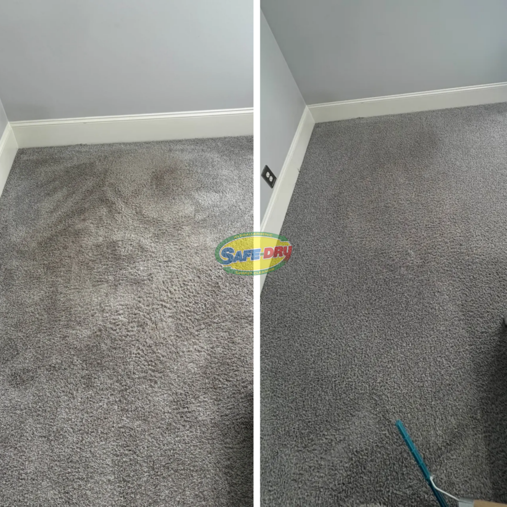 Before and After Carpet Cleaning